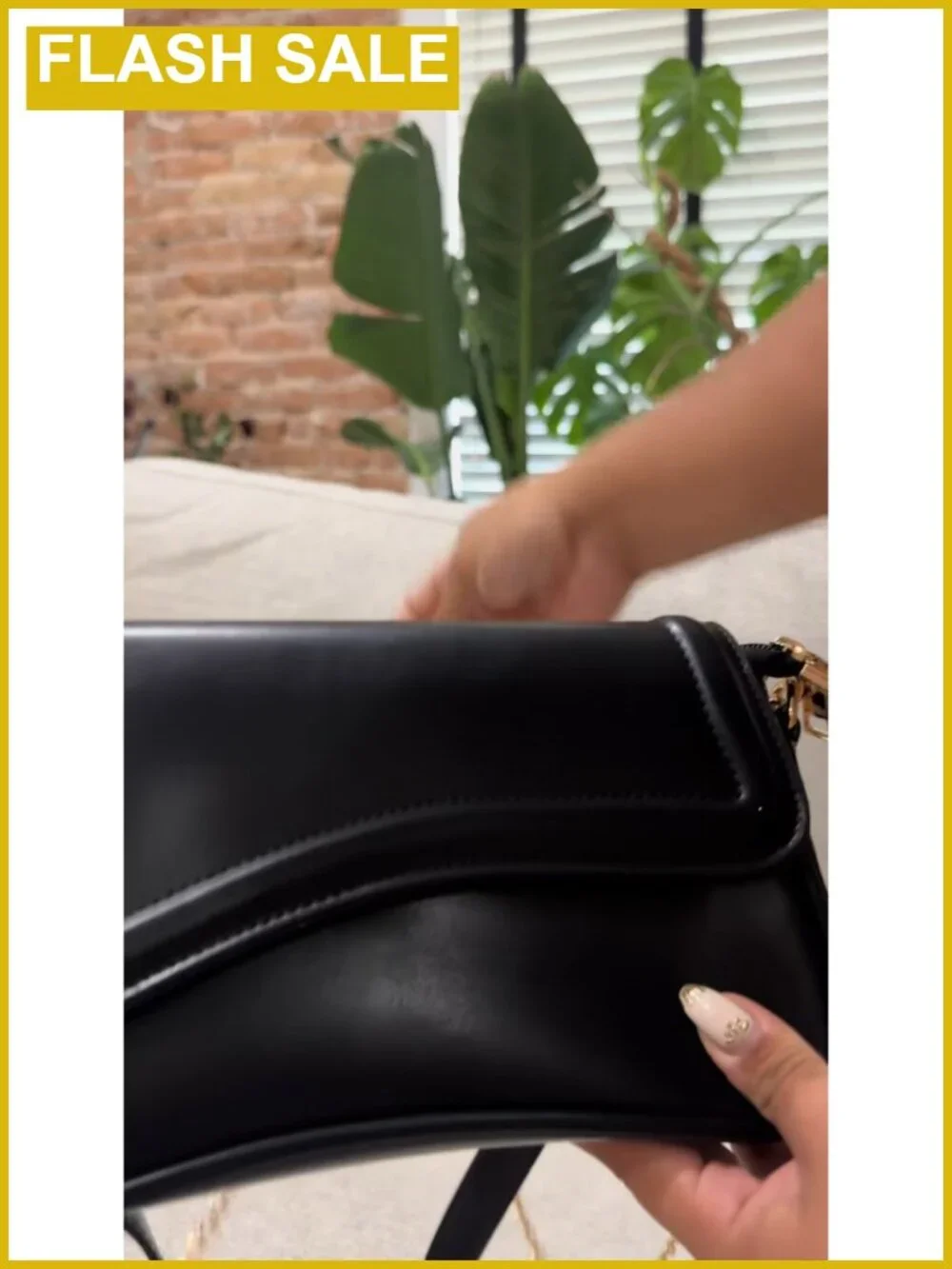 Women's Hobo Shoulder Bag Faux Leather Clutch Purse with Chain Strap